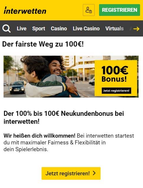 100 € Gutschein bei Interwetten: Stand 2023 100 Euro Guthaben